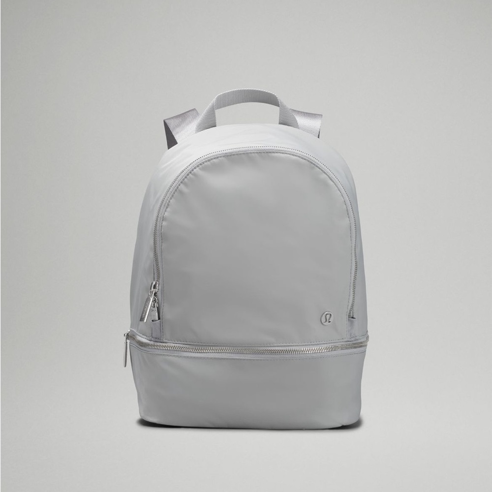 lululemon mini city adventurer backpack silver drop! brand new only used once!